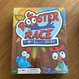 New Rooster Race High Low Guessing Memory Family Card Game